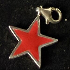 Red Star Charm Pendant